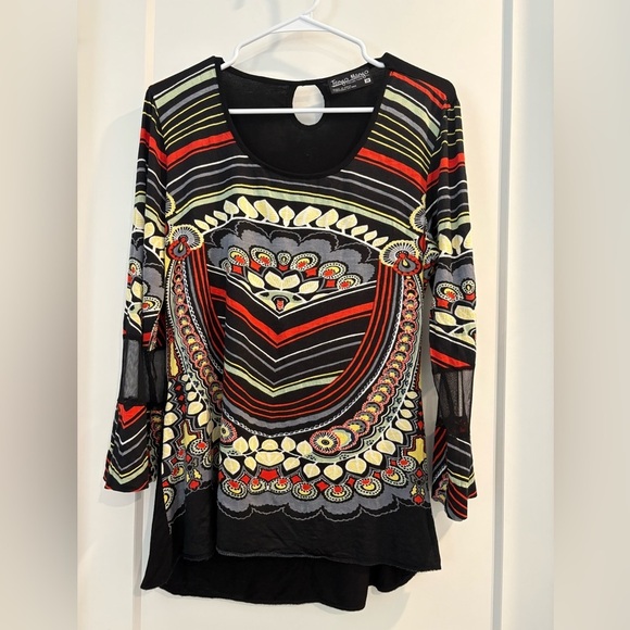 Tango Mango Multicolor Print Tunic Top - Size Medium - Picture 2 of 12